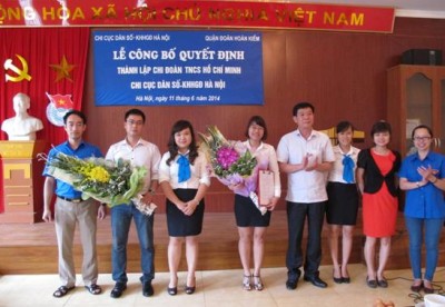 Chi cục DS-KHHGĐ HN thành lập Chi Đoàn Thanh niên Cộng sản Hồ Chí Minh