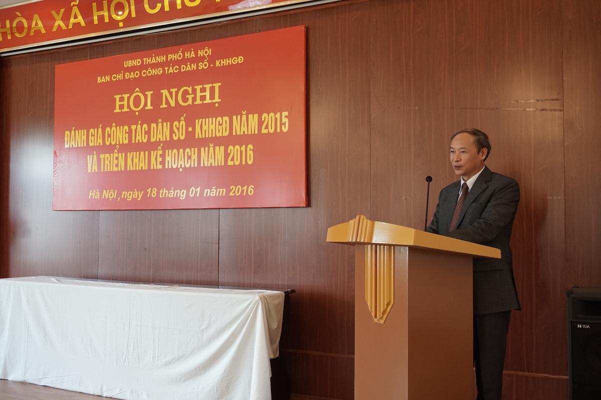 Hà Nội đánh giá công tác DS-KHHGĐ năm 2015 và triển khai kế hoạch 2016