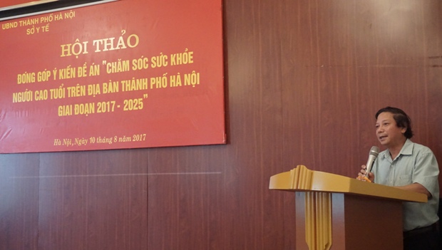 PGS.TS. Hoàng Đức Hạnh, PGĐ Sở Y tế Hà Nội phát biểu khai mạc Hội thảo