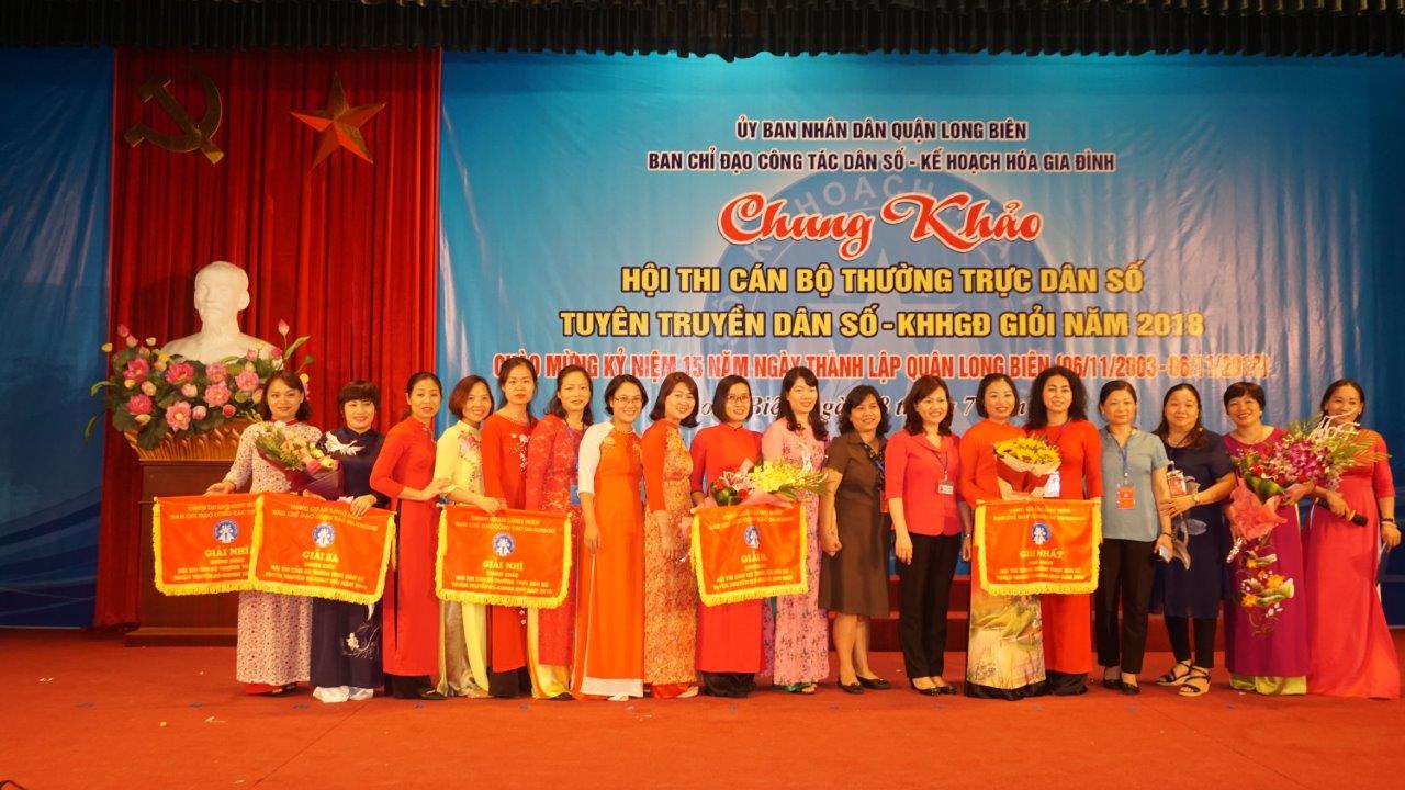 Chung khảo hội thi cán bộ thường trực dân số tuyên truyền DS-KHHGĐ giỏi năm 2018 quận Long Biên