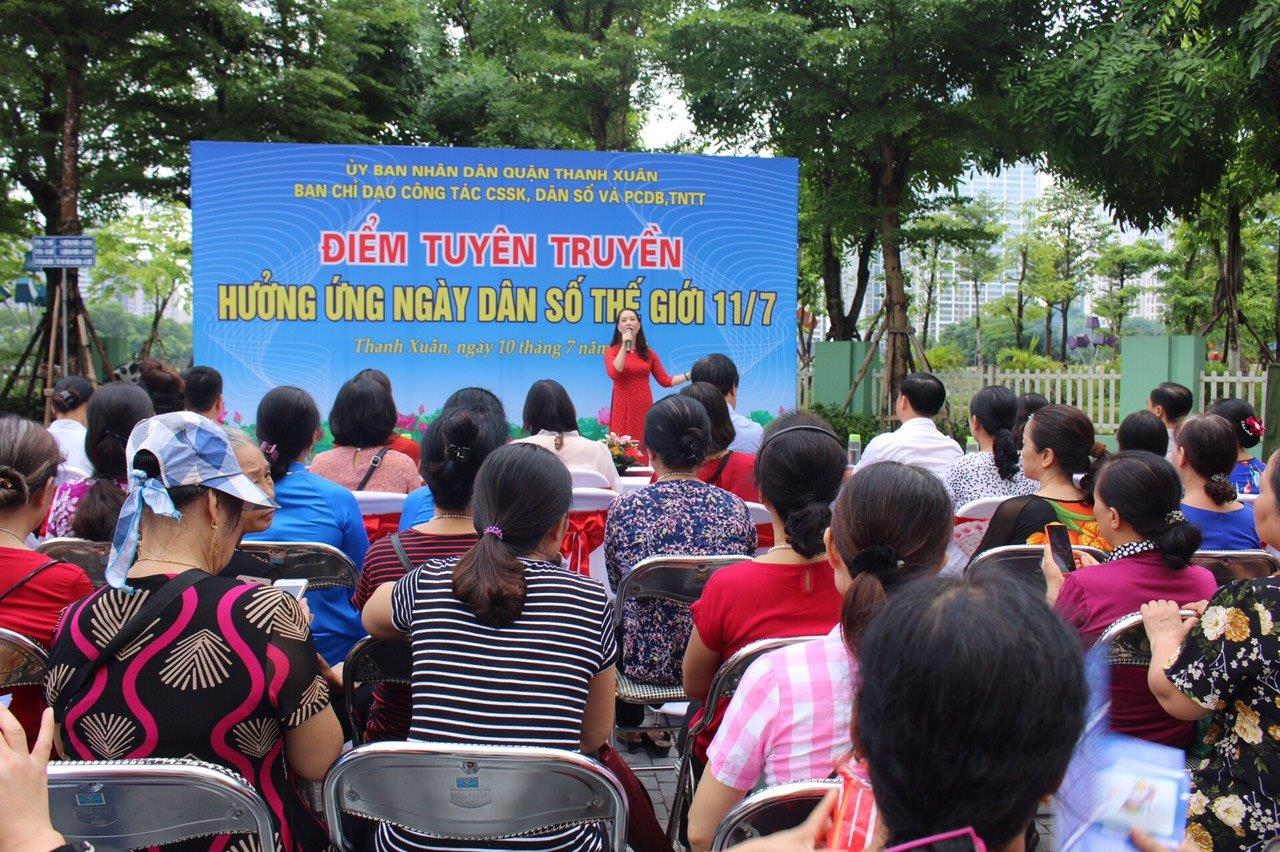 Quận Thanh Xuân tổ chức nhiều hoạt động hưởng ứng Ngày Dân số Thế giới 11/7/2020