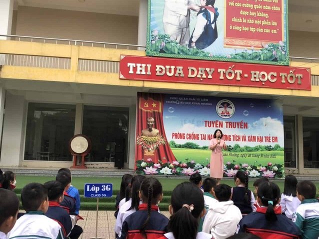 Truyền thông về phòng, chống bạo lực, xâm hại trẻ em cho học sinh trường tiểu học Tây Mỗ và Xuân Phương – quận Nam Từ Liêm - Hưởng ứng tháng hành động vì trẻ em gái 2022