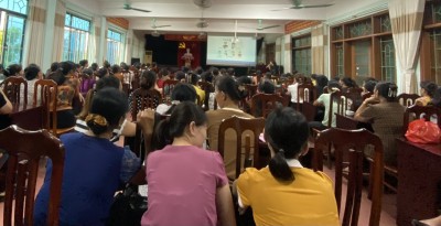 Trung tâm y tế huyện Thanh Oai tập huấn kiến thức, kỹ năng cho cộng tác viên dân số