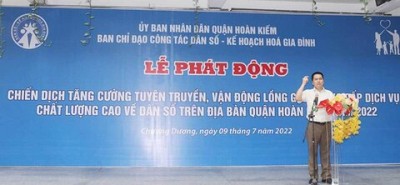 Quận Hoàn Kiếm: Chiến dịch vận động lồng ghép cung cấp dịch...