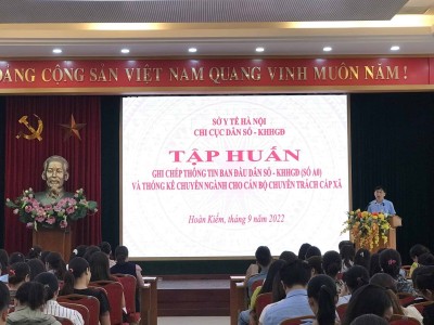 Chi cục Dân số – Kế hoạch hóa gia đình Hà Nội tổ chức lớp...