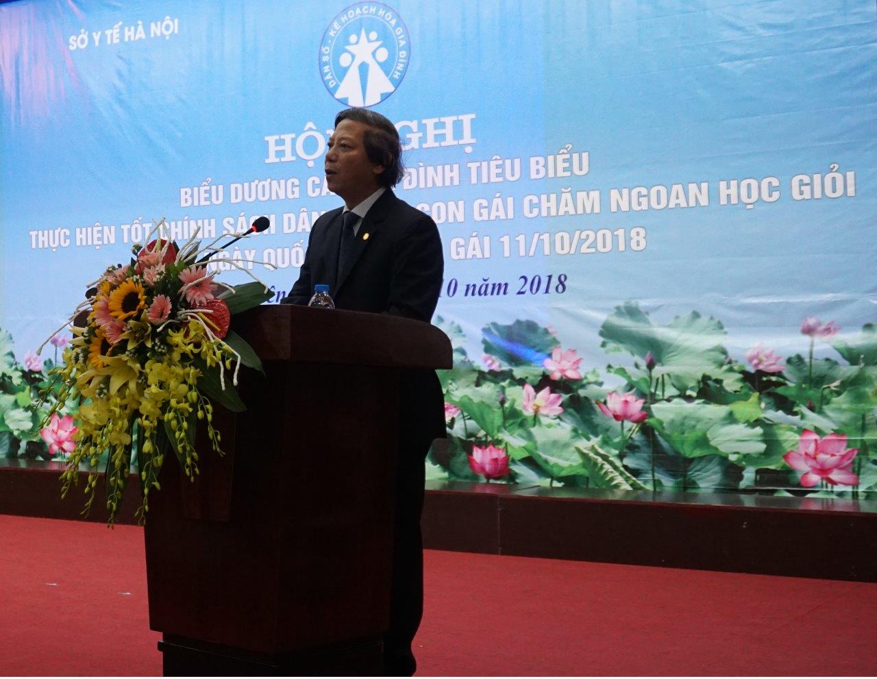 PGS.TS. Hoàng Đức Hạnh - Phó Giám đốc Sở Y tế Hà Nội phát biểu ý kiến tại Hội nghị