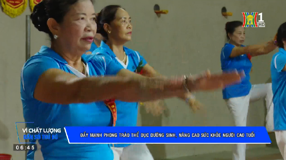 Vì chất lượng dân số Thủ đô - Xã Võng Xuyên huyện Phúc Thọ thực hiện nhiều câu lạc bộ thể dục, thể thao cho người cao tuổi